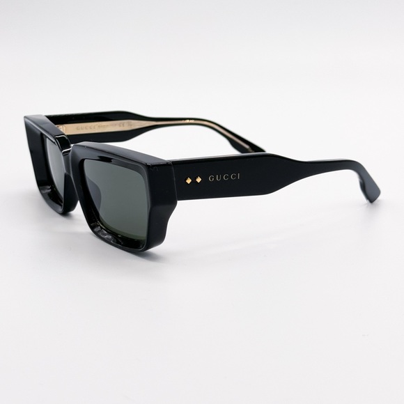 NEW GG1529S 001 GUCCI BLACK SQUARE UNISEX SUNGLASSES GG 1529S 001 GUCCI EYEWEAR - Picture 8 of 9